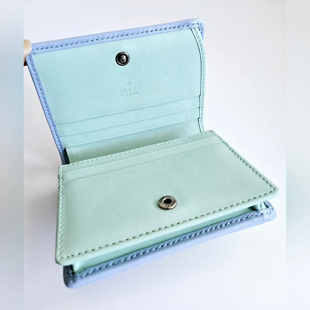 Gucci Multicolor Pastel GG Marmont Compact Wallet